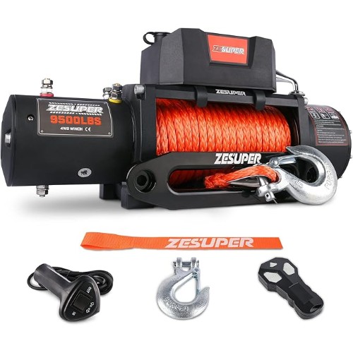 ZESUPER-9500-lbs-Electric-Winch-Kit-Waterproof-IP67-Electric-Winch-with-Hawse-Fairlead